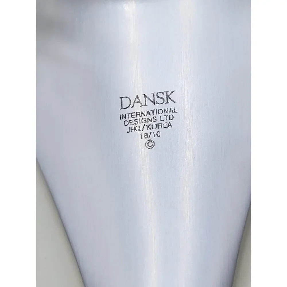 Dansk Jhq Salad Server Set 9.5 Inch Silver Stainless Steel Serving Vintage